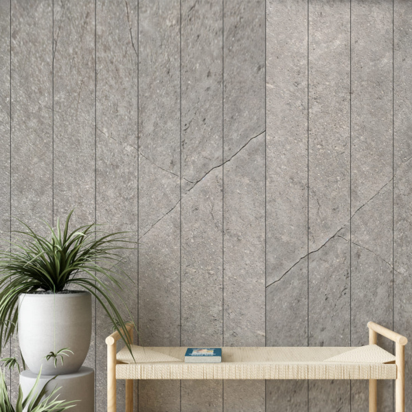 Панель ПВХ Stella Premium Ламинация Мрамор Пиетра грей 2700х250х9 (8шт.упак.)