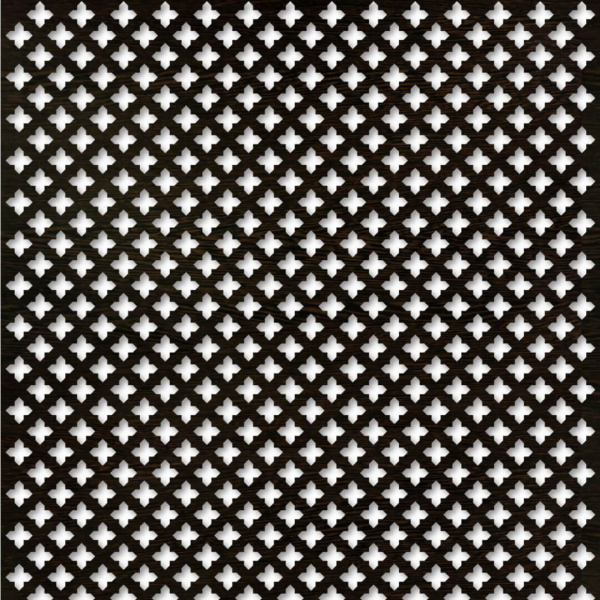 Панель декоративная перфорированная без рамки 1112х512 мм Готико венге STELLA  (2шт)