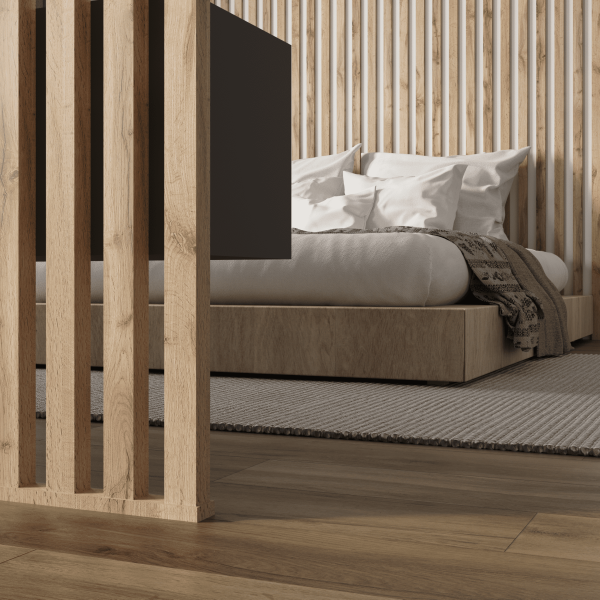 2К Интерьерная рейка МДФ Stella Бриона Light Пекан 16*40*2700 (уп.8шт.)