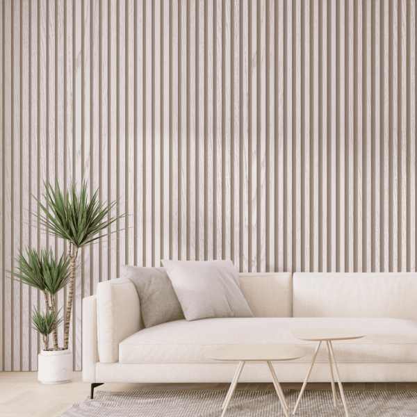 Рейка Интерьерная МДФ Stella Модель 12 Light Ясень Айвори 2800х27х12 (упак.15шт.)