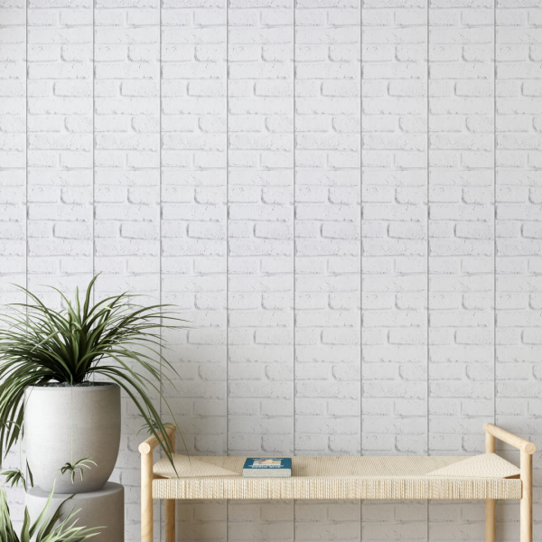 Панель ПВХ Белый кирпич 347 2,7*0,25 STELLA Light