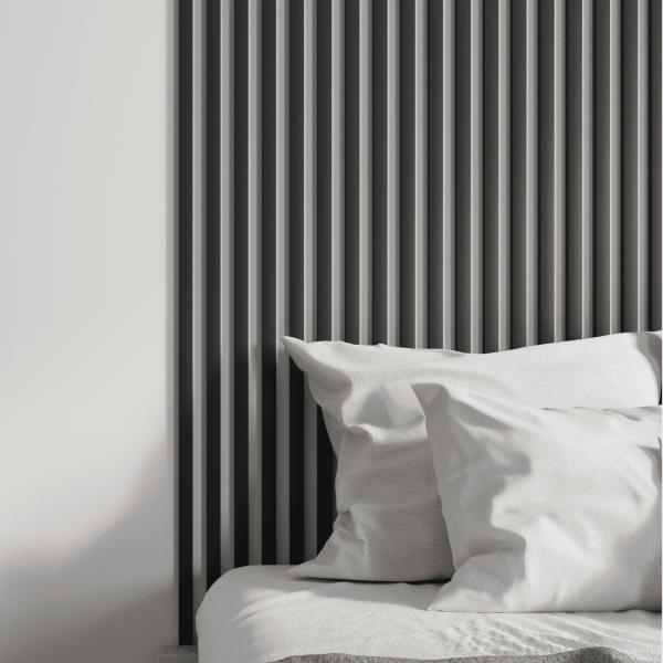 2К Интерьерная рейка МДФ Stella Милана Standard Black Edition 20*30*2700 (уп.8 шт.)