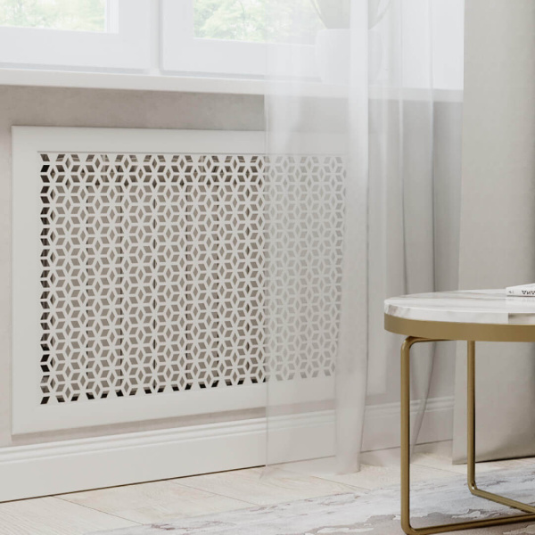 Экран для радиатора 120х60 см Илона белый STELLA