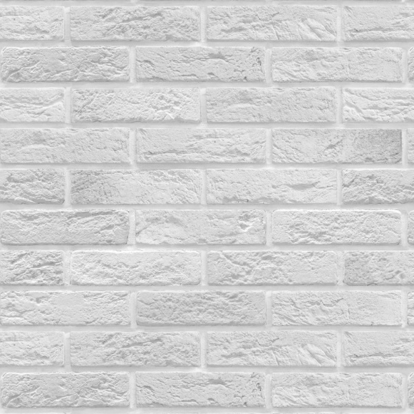 Кухонный фартук АБС Кирпич белая пудра (600*3000*1,5мм) Stella