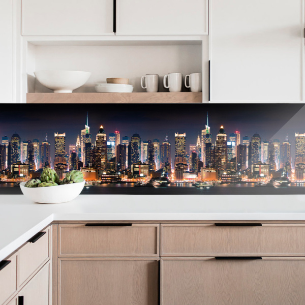 Кухонный фартук АБС Stella Light Город 600*3000*0,75мм