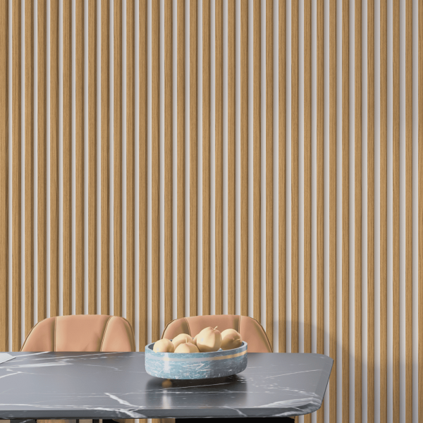 Рейка Интерьерная МДФ Stella Модель 12 Standart Дуб Сальвадор 2800х27х12 (упак.15шт.)