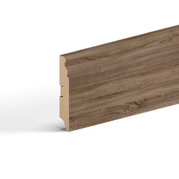 2К Напольный плинтус МДФ STELLA 100E 2000x100x16 Дуб Винтаж (12шт в упак)