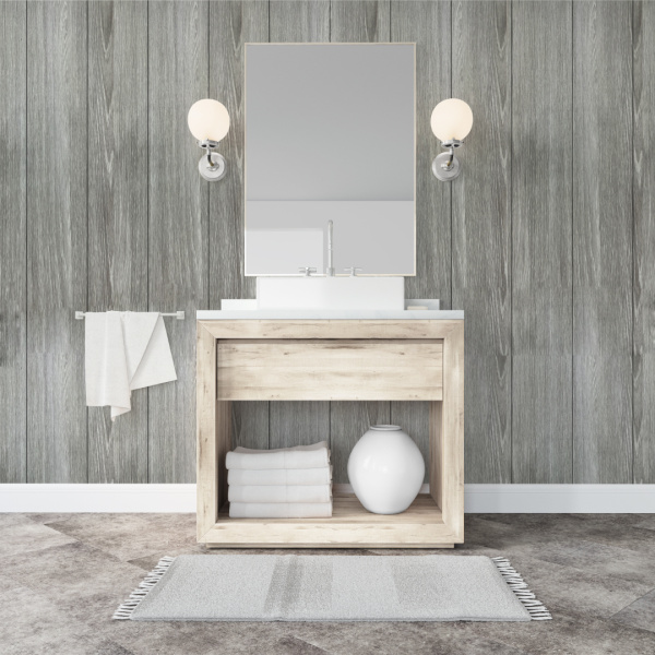 Панель ПВХ Stella Premium Ламинация Дуб беленый 2700х250х9 (8шт.упак.)