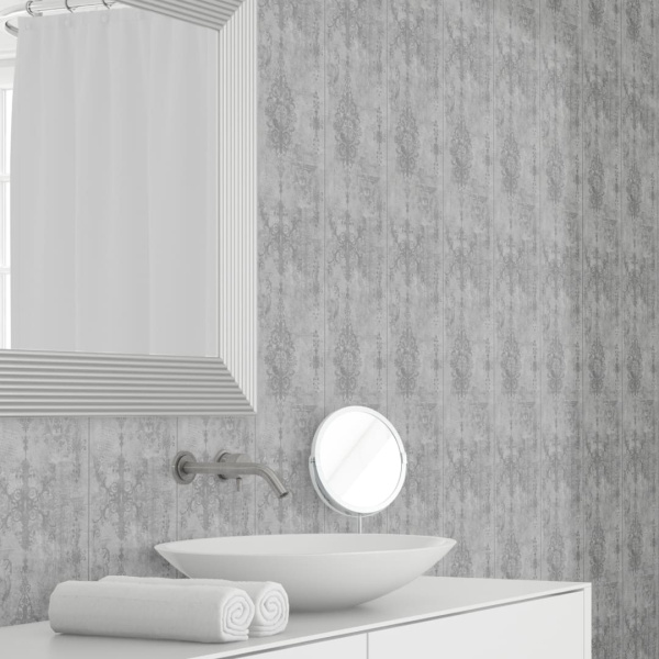 Панель ПВХ Stella Light Бетон Вивальди 736/2 2700х250х8 (10шт.упак.)