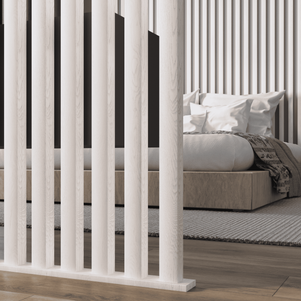 2К Интерьерная рейка МДФ Stella Бриона Light Ясень Айвори 16*40*2700 (уп.8шт.)