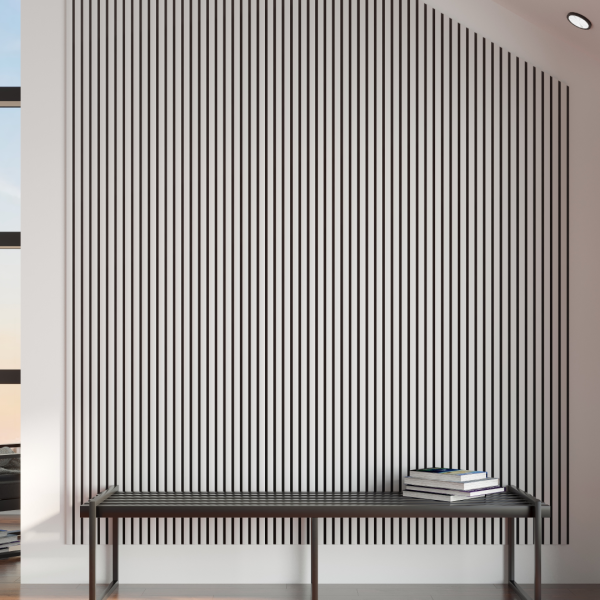 2К Панель Стеновая Акустическая Stella Comfort Standart Белый 2780х600х9 (уп.1шт.)