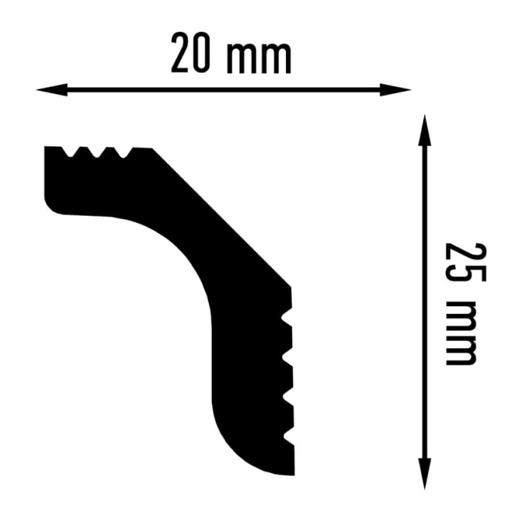 Уголок внутренний C 20/25 (25*4)