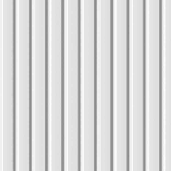 2К Панель Стеновая Реечная МДФ Stella Beats Standart Белый 2700x119x16 (4шт.упак.)