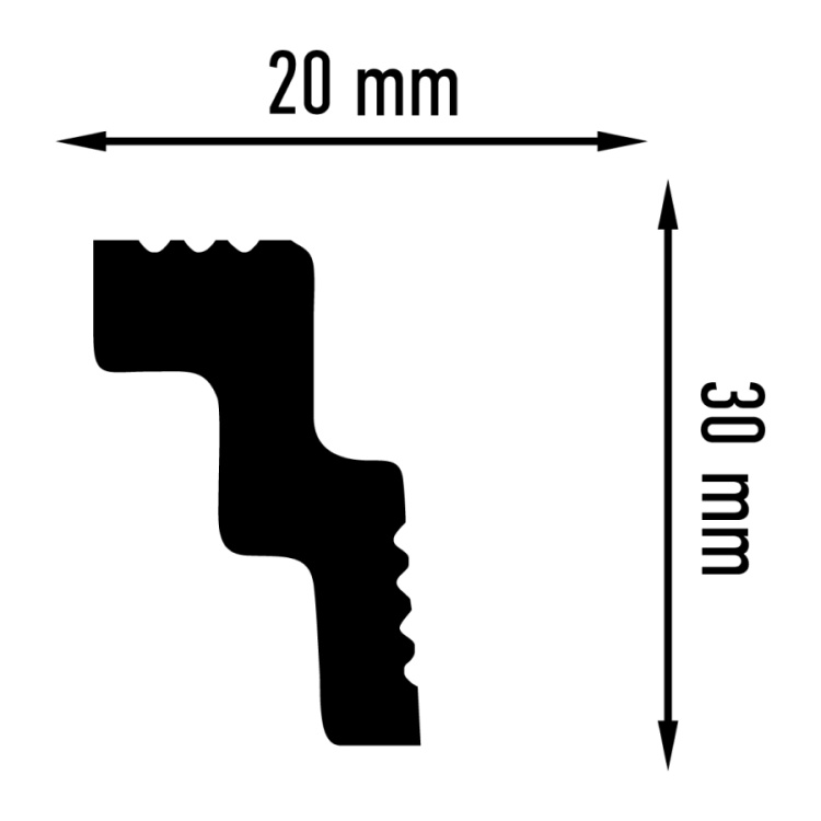 Уголок внутренний F 20/30 (25*4)
