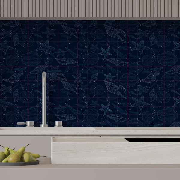 Панель ПВХ 0,2 мозаика «Морская палитра» Stella