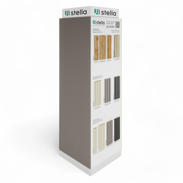 Колонна Реечные панели МДФ Beats, Wave Stella №1 2070х600х600 мм