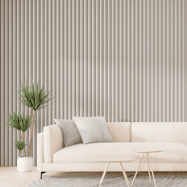 Рейка Интерьерная МДФ Stella Модель 12 De Luxe Sandgrau 2800х27х12 (упак.15шт.)