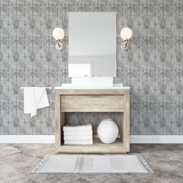 Панель ПВХ Stella Light Бетон Вивальди 736/2 2700х250х8 (10шт.упак.)