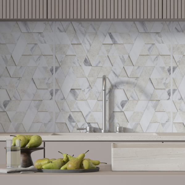 Панель ПВХ 0,3 мозайка на клеевой основе Мозайка Геометриум (10шт)