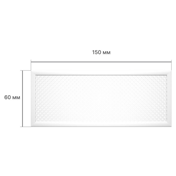 Экран для радиатора 150х60 см Готико белый STELLA