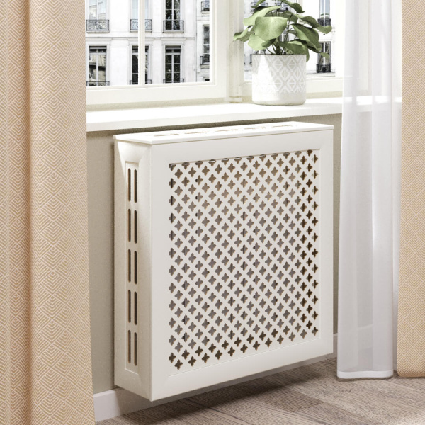 Экран для радиатора 60х60 см Готико белый STELLA