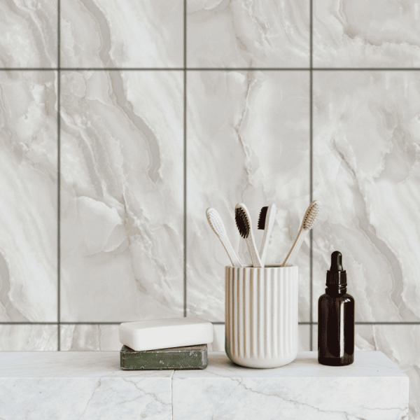 Панель SPC глянец Stella Kerama Плайя серый 560*280*2,5мм (8 шт в упак)