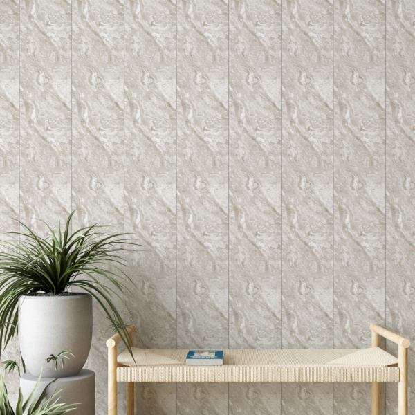 Панель ПВХ Мрамор Корсика 672/1 2,6*0,25 Stella Slim 5мм Light (15)