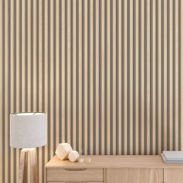 Рейка Интерьерная МДФ Stella Модель 12 Light Дуб Снежный 2800х27х12 (упак.15шт.)