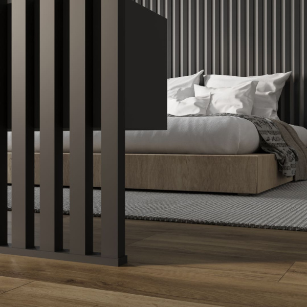 2К Интерьерная рейка МДФ Stella Бриона Standard Black Edition 16*40*2700 (уп.8шт.)