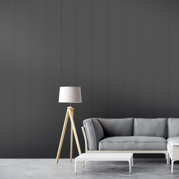 2К Панель МДФ Classic Stella De Luxe 2700х200х6 Black Lead (упак. 8 шт.)