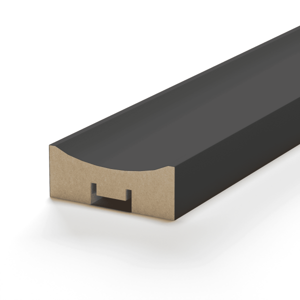 2К Интерьерная Рейка МДФ STELLA Планкен Рекесс De Luxe Black Lead 19*50*2700 (уп.4 шт.)