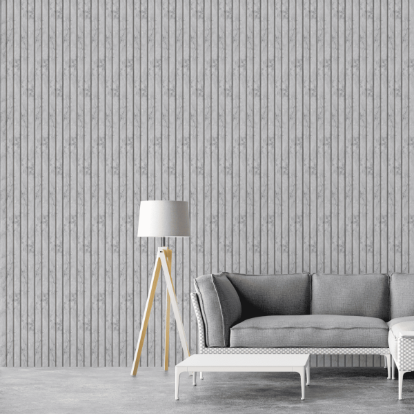 Панель Стеновая Реечная МДФ Stella Beats Premium Бетон Аляска 2700x119x16 (4шт.упак.)