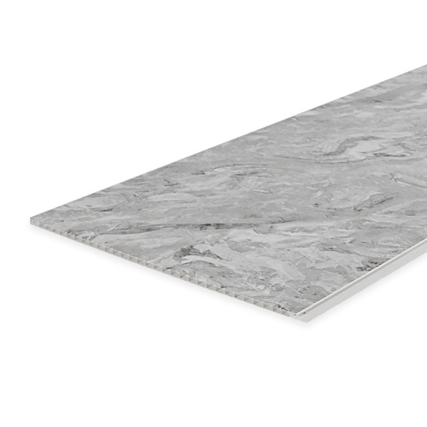 Панель ПВХ Мрамор Сантьяго 672 2,6*0,25 Stella Slim 5мм Light (15)
