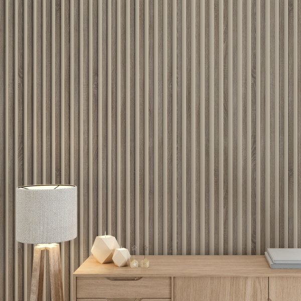 Рейка Интерьерная МДФ Stella Модель 12 Standart Дуб Винтаж 2800х27х12 (упак.15шт.)