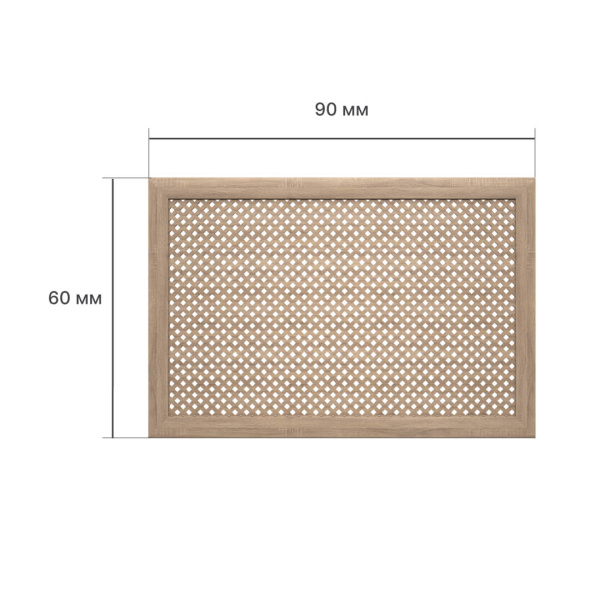 Экран для радиатора 90х60 см Глория дуб винтаж STELLA