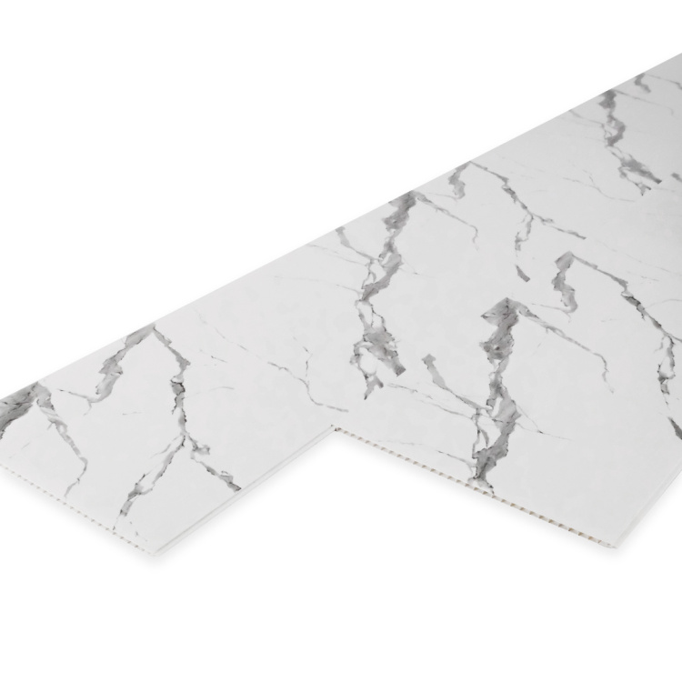 Панель ПВХ Мрамор Крестолла 671 2,6*0,25 Stella Slim 5мм Light (15)