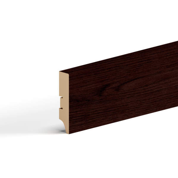 2К Напольный плинтус МДФ STELLA 80А 2000х80х16 Венге (16шт в упак)