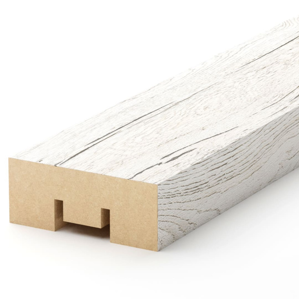 2К Интерьерная рейка МДФ Stella Бриона Standard Дуб Санремо Белый 16*40*2700 (уп.8 шт.)