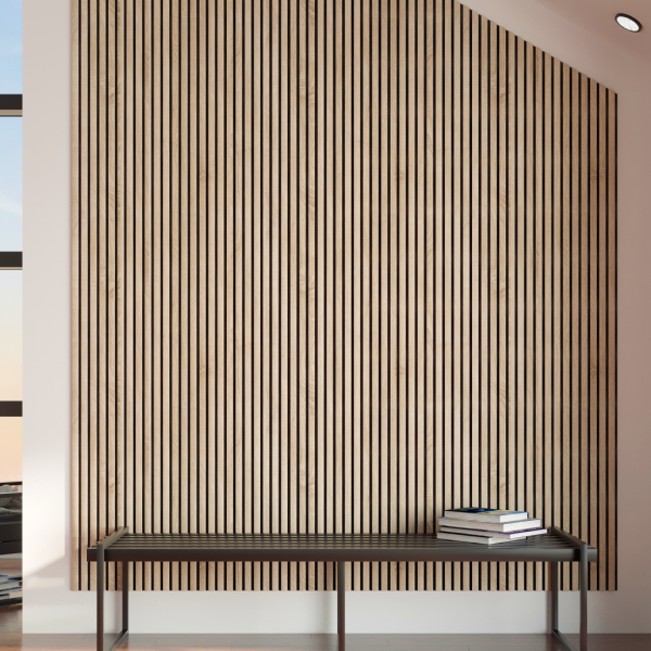 2К Панель Стеновая Акустическая Stella Comfort Standart Дуб Сонома 2780х600х9 (уп.1шт.)