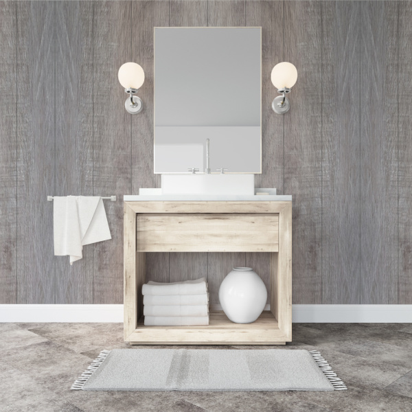 Панель ПВХ Stella Premium Ламинация Дуб горный светлый 2700х250х9 (8шт.упак.)