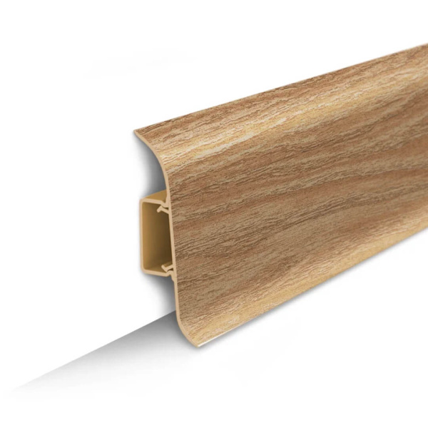 Напольный плинтус ПВХ Идеал Классик 55 Дуб коньячный 206 (40)