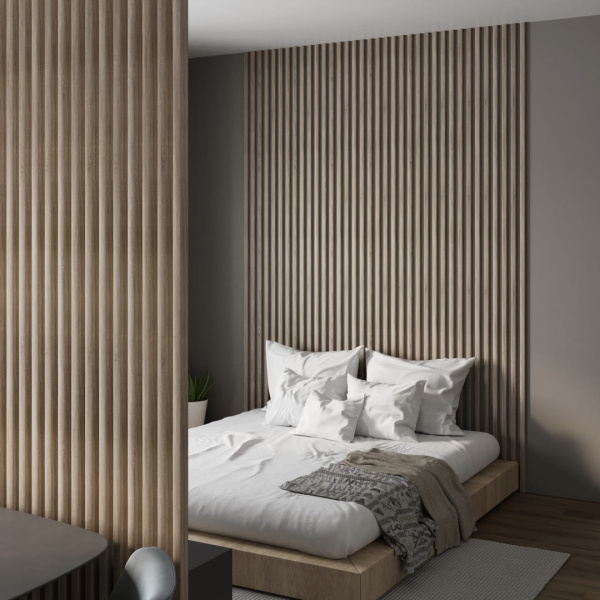 2К Интерьерная рейка МДФ Stella Милана Standard Дуб Винтаж 20*30*2700 (уп.8 шт.)