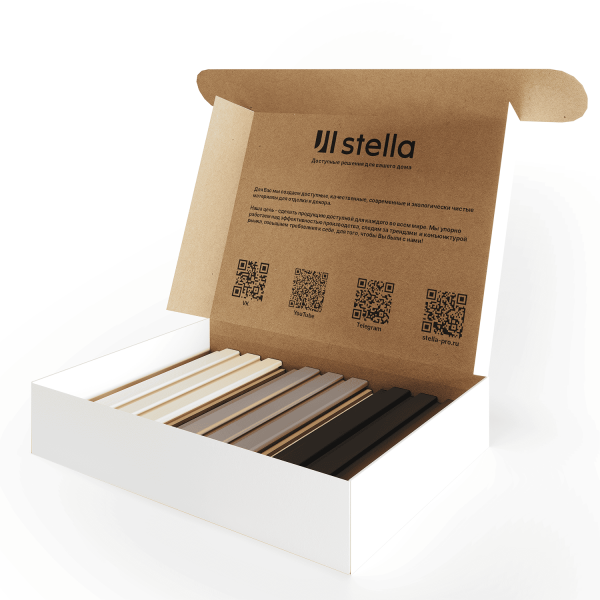 Sampleboх (LC) Реечные панели МДФ Beats, Wave Stella №1