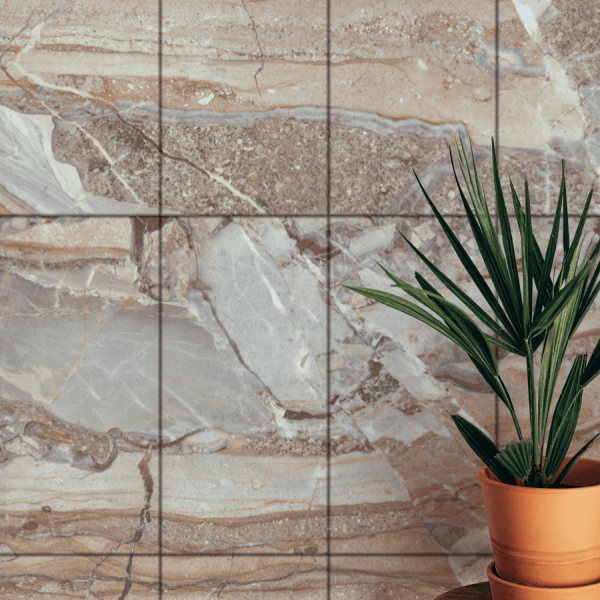 Панель SPC глянец Stella Kerama Купрум 560*280*2,5мм (8 шт в упак)