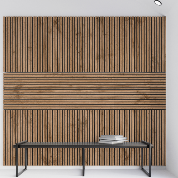 Панель Стеновая Акустическая Stella Trend Light Пекан 900х600х21 (упак. 1шт.)