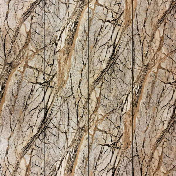 Панель ПВХ Stella Slim 5мм Light Мрамор Романский М-001 2600х250х5 (15шт.упак.)