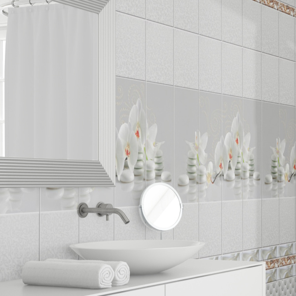 Панель пласт. "Новита" Орхидея белая (Узор) 2,7*0,25 