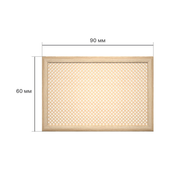 Экран для радиатора 90х60 см Глория дуб сонома STELLA