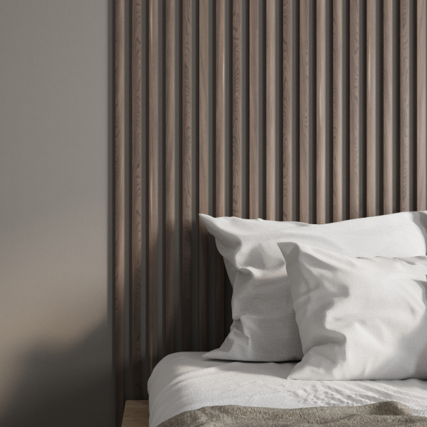 Интерьерная рейка МДФ Stella Милана Light Орех Бразильский 20*30*2700 (уп.8шт.)