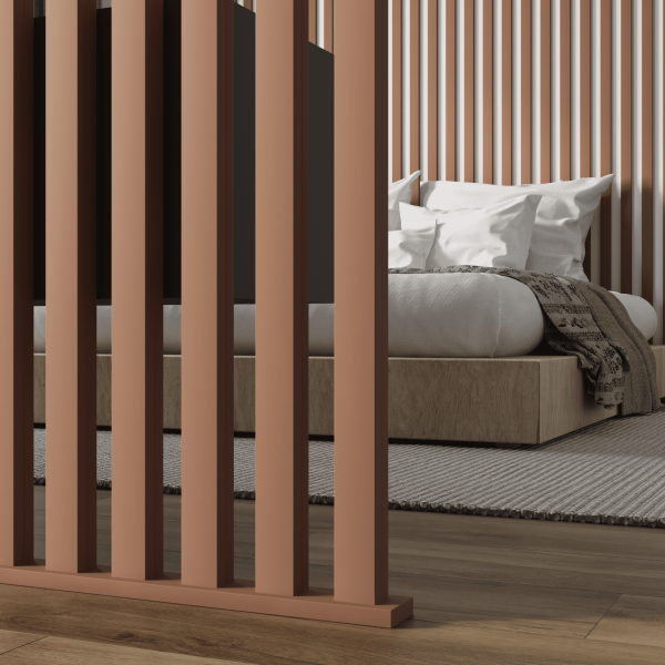 2К Интерьерная Рейка МДФ STELLA Планкен De Luxe Mauve 16*60*2700 (уп.6 шт.)